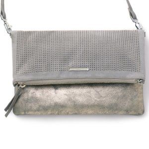 Stella and Dot Slate Grey Cross Body Purse